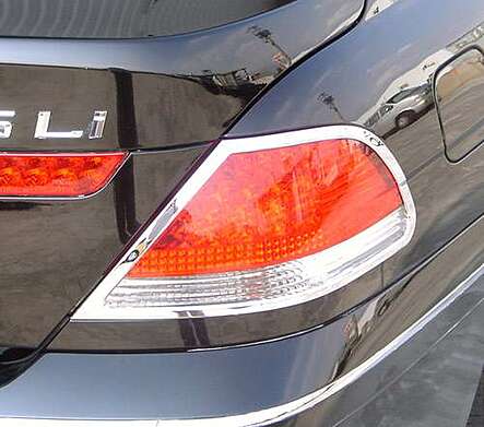 Chrome Tail Lights Trims IDFR 1-BW401-02C BMW E65 2002-2005