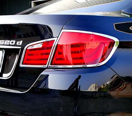 Rear light covers chrome IDFR 1-BW203-02C for BMW F10 2010-2016