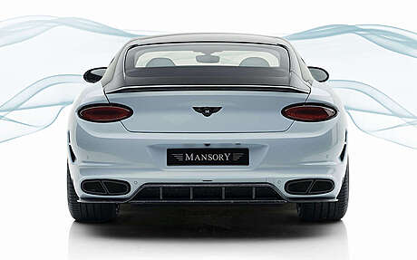 Rear bumper with carbon diffuser and nozzles Mansory 3S3 802 081 for Bentley Continental GT III (original, Germany)