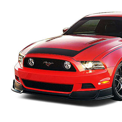 Front Bumper Lip Spoiler Matt Black Ford Mustang 2013-2014 