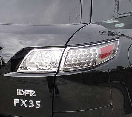 Taillight trims chrome IDFR 1-IF301-02C for Infiniti FX35 2003-2008