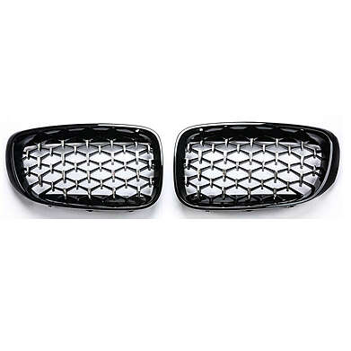Front Bumper Central Grill Diamond Style BMW 3 Series GT F34 2014-2019  