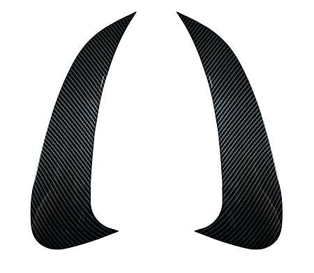 Rear Bumper Side Fins Flaps suitable for Mercedes C Class W206 Sport Line (2021-2023) Carbon Look