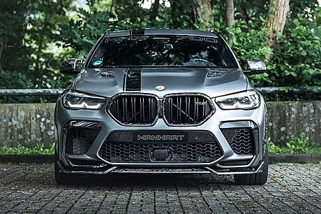 Front bumper spoiler (carbon) for Manhart for BMW X6M F96