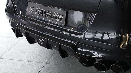 Rear bumper diffuser Hamann 100F96245 for BMW X6M F96 (original, Germany)
