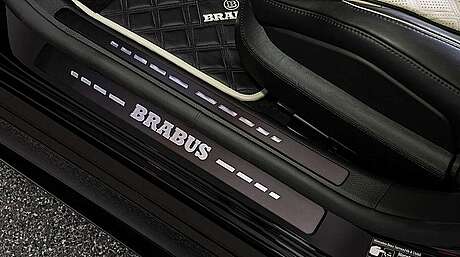 Door sills (illuminated) Brabus 223-350-00-RGB-B for Mercedes S W223 (original, Germany)