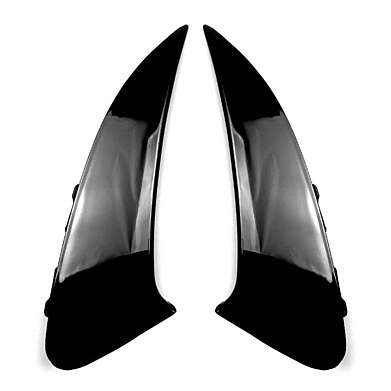 Rear Bumper Flaps Flics Side Fins suitable for Mercedes CLA Shooting Brake X118 CLA Coupe C118 (2019-up) Piano Black CLA 45S Design