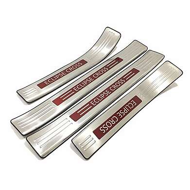 Internal Metal Sill Covers with Red Logo, Set of 4 pcs. Mitsubishi Eclipse Cross 2018-2023
