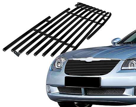 Radiator grille black Billet Style for Chrysler Crossfire 2004-2008