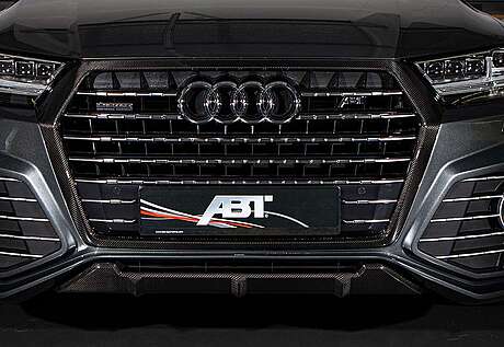 Radiator grill trim (carbon) ABT 4M008006271 for Audi Q7 2015-2020 (original, Germany)