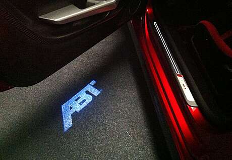 ABT logo projection on asphalt for Audi A7 (4G) (original, Germany)