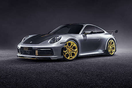 Front bumper inserts Techart 092.100.110.009-T for Porsche 911 992 (original, Germany)