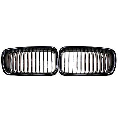 Front Bumper Central Grill Glossy Black BMW F07 5 GT 2009-2016
