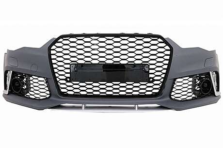 Front Bumper suitable for Audi A6 C7 4G Facelift (2015-2018) RS6 Design With Grille