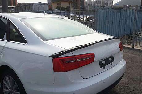Trunk lid spoiler paintable A Style for Audi A6 C7 2013-2018