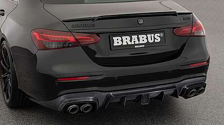 Rear bumper diffuser (carbon) Brabus 213-470-99-B for Mercedes E63 W213 restyling (original, Germany)