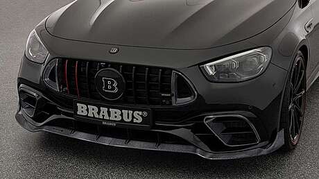 Front bumper spoiler (carbon) Brabus 213-270-99-B for Mercedes E63 W213 restyling (original, Germany)