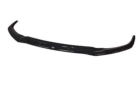 Front Bumper Spoiler Glossy Black Maxton Design AU-RS7-1F-FD1G for Audi RS7 C7 Facelift 2014-2017