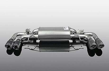 Muffler with black tips (for 530i / 530i xDrive) AC Schnitzer AC-18123332229 for BMW G30 G31 restyling (original, Germany)