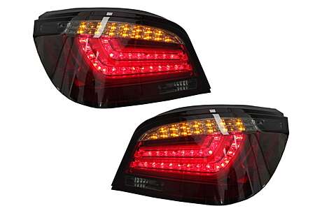 Taillights LED Bar suitable for BMW 5 Series E60 (2003-2007) Red Smoke