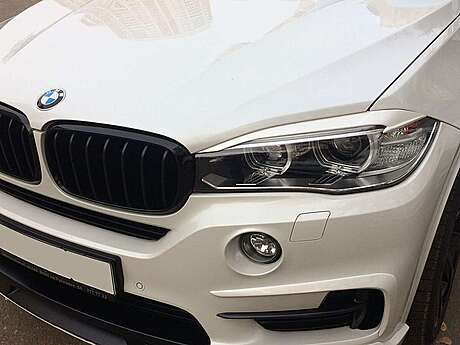 Headlight Eyelids for BMW X5 F15 2013-2018 ABS Gloss 