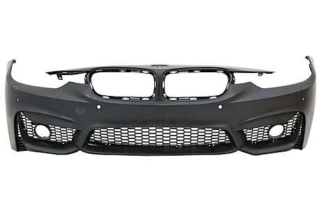 Front Bumper suitable for BMW 3 Series F30 F31 Non LCI & LCI (2011-2018) M3 Sport EVO Design With Housing Fog Lights