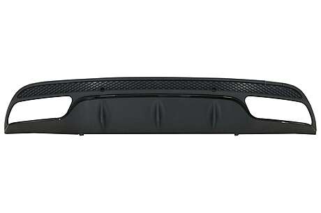 Rear Bumper Diffuser suitable for MERCEDES C-Class W205 S205 (2014-2020) C63 Design Only for Sport Pack Black Edition