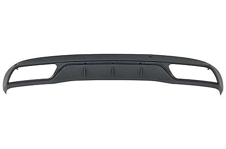 Rear Bumper Diffuser suitable for Mercedes C-Class W205 S205 (2014-2018) C63 Look Shadow Black only for Standard Bumper