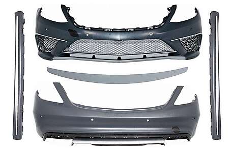 Body Kit with Trunk Spoiler Sport Rear Lip suitable for Mercedes S-Class W222 (2013-06.2017) S65 Design