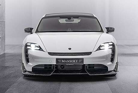 Pad on the front bumper (carbon) Mansory PTA 210 801 for Porsche Taycan (original, Germany)