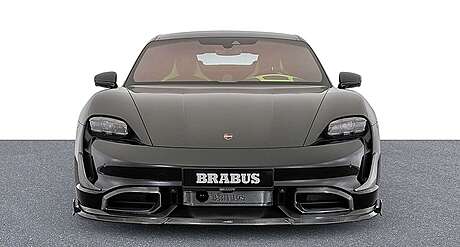 Front bumper spoiler (carbon) Brabus 9TY-200-99 for Porsche Taycan (original, Germany)
