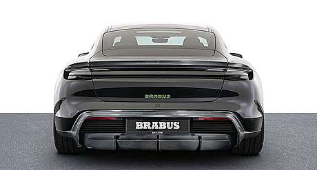 Rear bumper pad (carbon) Brabus 9TY-410-99 for Porsche Taycan (original, Germany)
