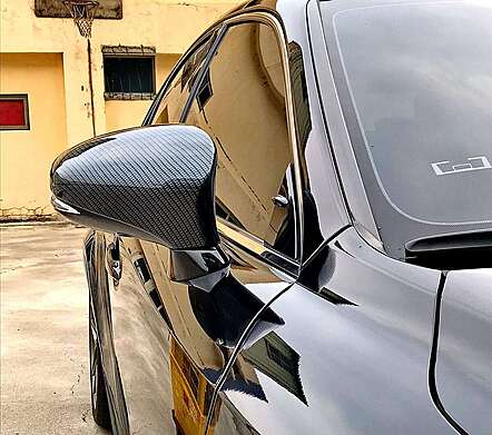Carbon Style IDFR 1-LS304-08CN mirror caps for Lexus IS250 2013-2016