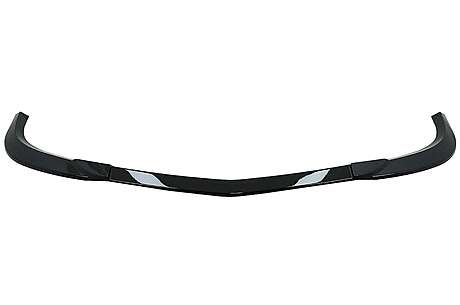 Front Bumper Lip suitable for Mercedes C-Class W204 S204 C204 Sport Line Facelift (2011-2015) Piano Black