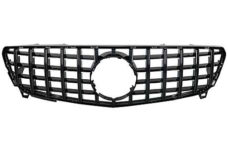 Central Grille suitable for Mercedes A-Class W176 Facelift (09.2015-2018) A45 GT-R Panamericana Design All Black