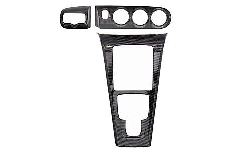 Inner Decoration Console Air condition Pannel Dashboard and Car Headlight Switch Frame Trim Carbon Film suitable for Mercedes A-Class W177 V177 (2018-Up) LHD