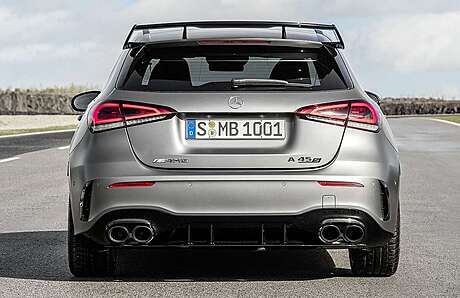 Rear bumper diffuser (with nozzles) A45 AMG for Mercedes A W177 (original, Germany)