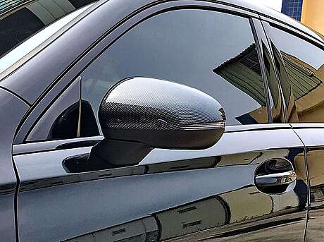 Mirror caps Carbon Look IDFR 1-MB005-04CN for Mercedes-Benz W177 A-Class 2018-2023