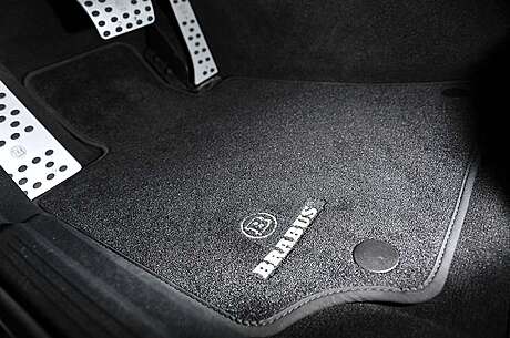 Floor mats (velor) Brabus 167-871-00N for Mercedes GLE63 Coupe C167 (original, Germany)