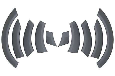 Fender Flares Wheel Arches suitable for Audi Q7 4L (2006-2010) Off Road Package - Side Strips