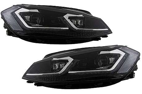 LED Headlights suitable for VW Golf 7.5 VII Facelift (2017-up) with Sequential Dynamic Turning Lights