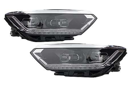 Full LED Headlights suitable for VW Passat B8 3G (2014-2019) LED Matrix Look with Sequential Dynamic Turning Lights