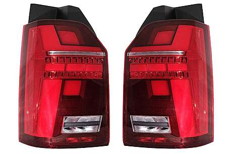 Full LED Taillights suitable for VW Transporter T6 (2015-2020) Dynamic Sequential Turning Light