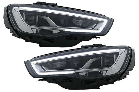 Full LED Headlights suitable for Audi A3 8V Pre-Facelift (2013-2016) Upgrade for Xenon with Sequential Dynamic Turning Lights