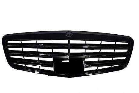 Front Grille suitable for Mercedes S-Class W221 Facelift (2010-2013) S65 Design Piano Black