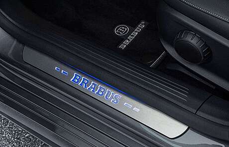 Door sills (illuminated) Brabus 253-350-00-B for Mercedes-Benz GLC Coupe C253 (original, Germany)