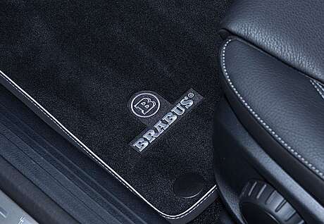 Floor mats (velor) Brabus 253-871-00N-B for Mercedes-Benz GLC Coupe C253 (original, Germany)