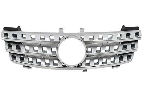 Central Front Grille suitable for Mercedes ML W164 (2005-2008) Chrome