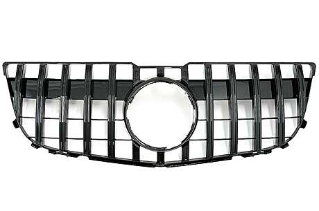 Front Grille suitable for Mercedes GLK-Class X204 Facelift (2013-2015) GT-R Panamericana Design Piano Black