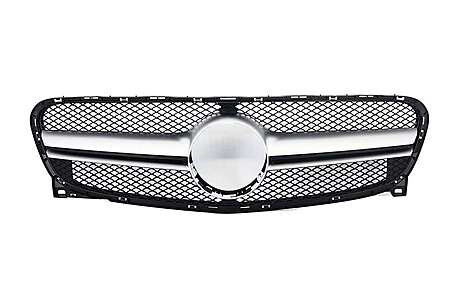 Front Grille suitable for MERCEDES Benz GLA-Class X156 (2014-2016) GLA45 Design Silver